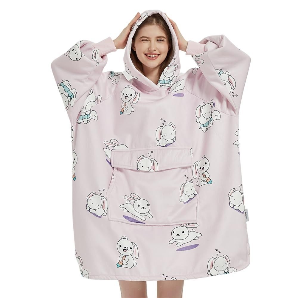 Wearable Blanket, Oversized Sherpa Fleece Blanket Soft, Comfy, cozy Oversized